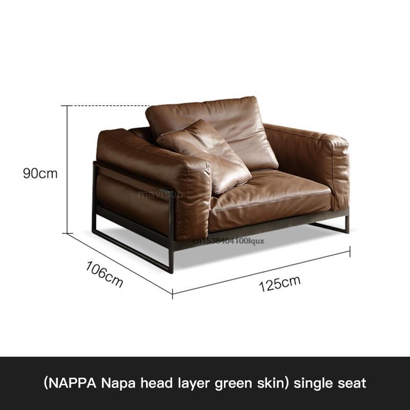 MAVISUN Italian Style Leather Couch
