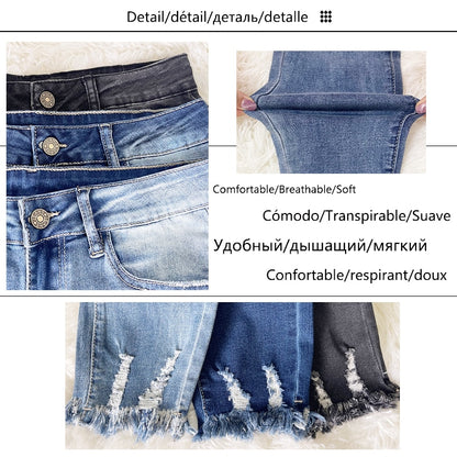 Distressed Boyfriend Jeans
