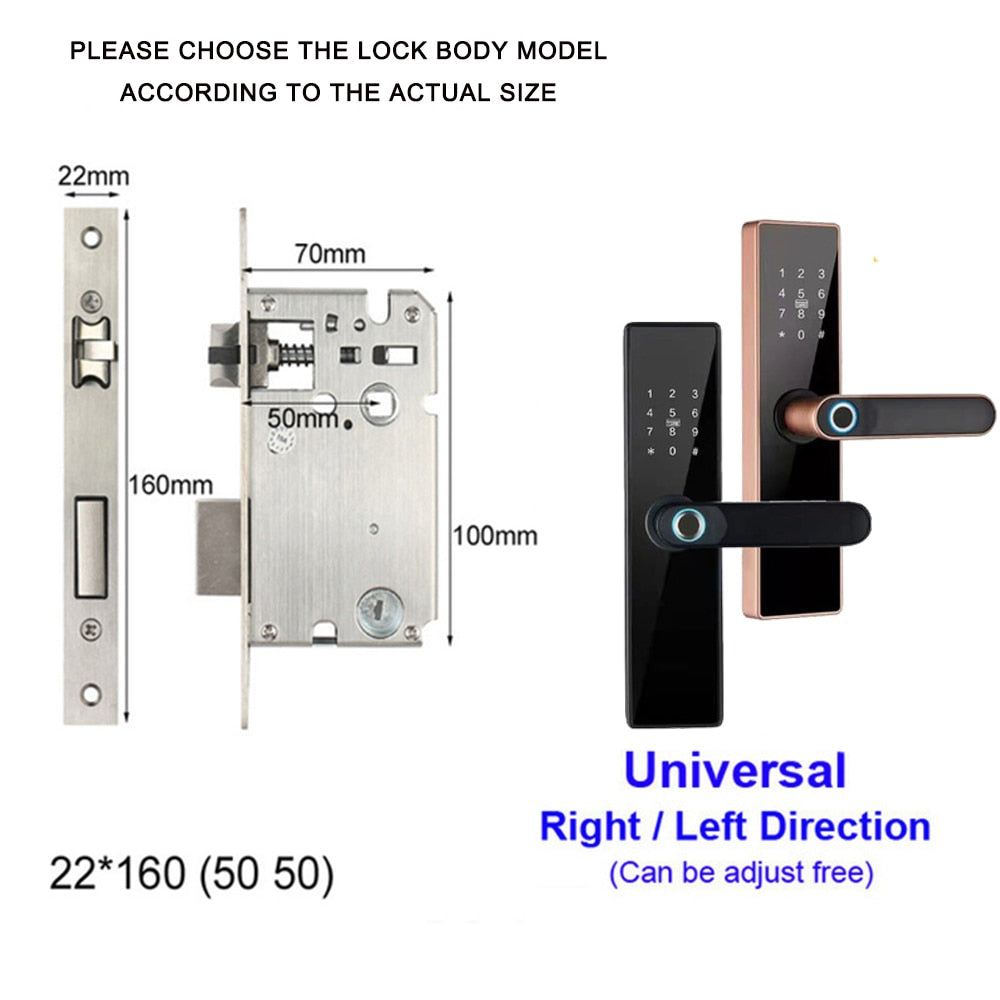 AISUO Bluetooth Fingerprint Smart Door Lock