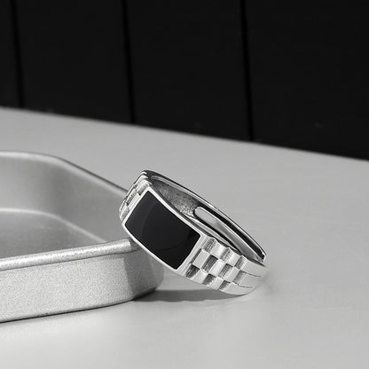 Crystal Black Ring