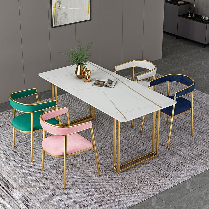 Nordic Gold Legged Dining Table