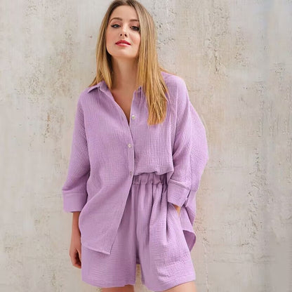 Linen Shorts and Top Set