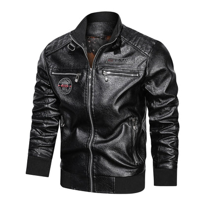 Faux Leather Moto Jacket
