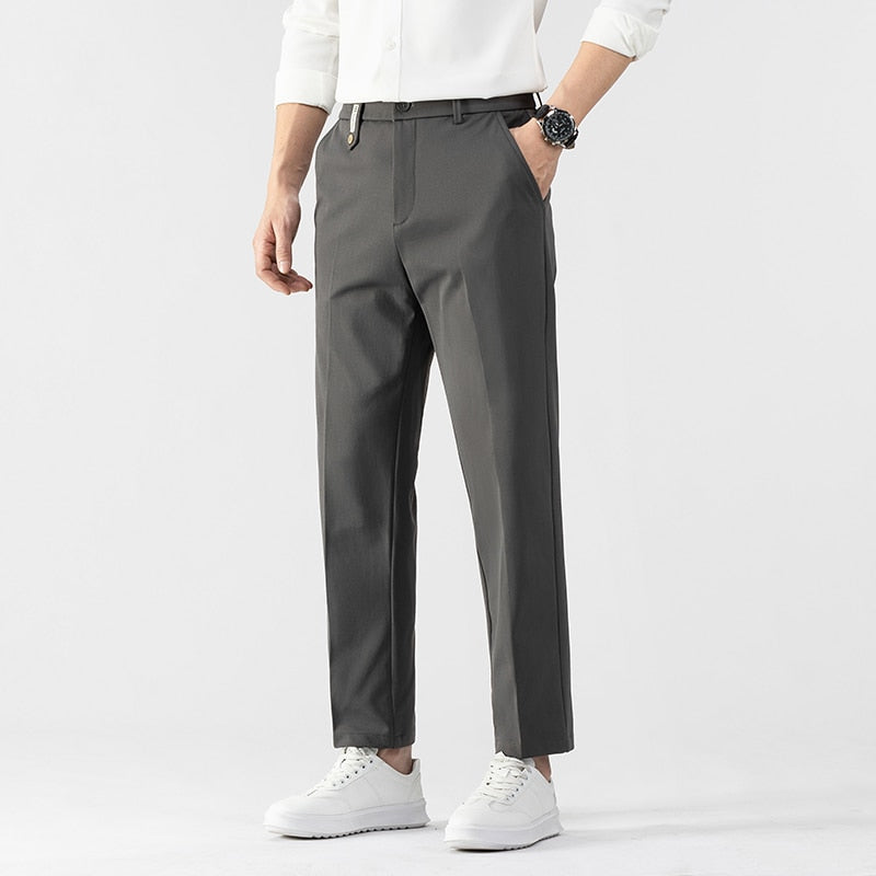 Ankle-Length Business Casual Pants