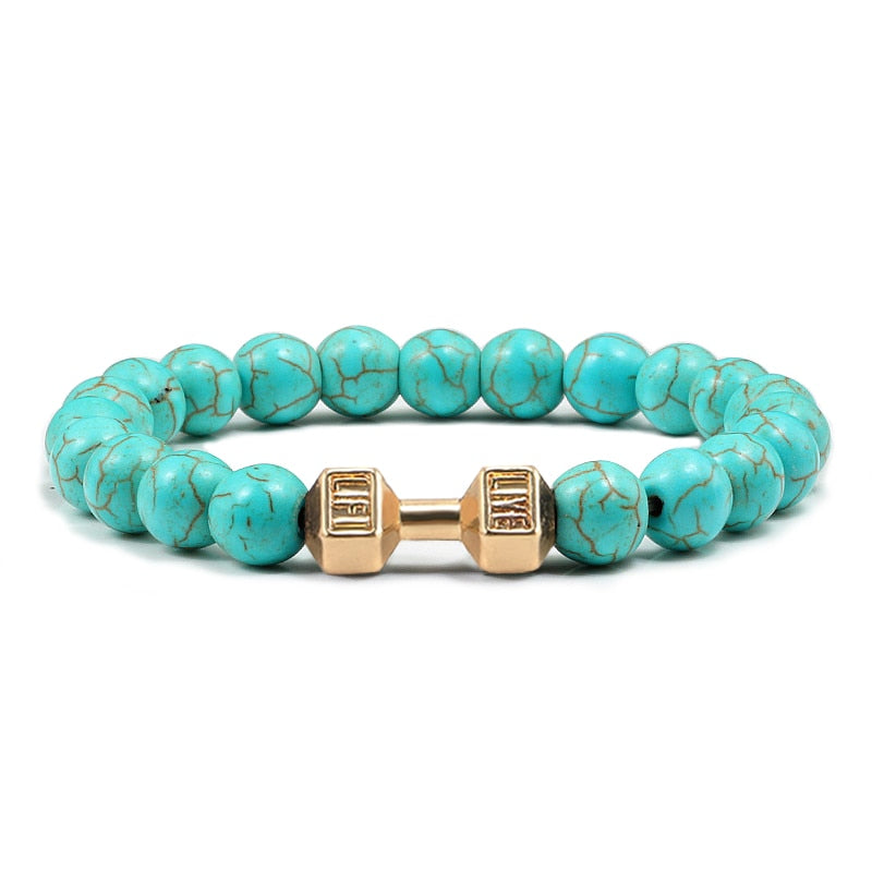 Natural Stone Beaded Bracelet