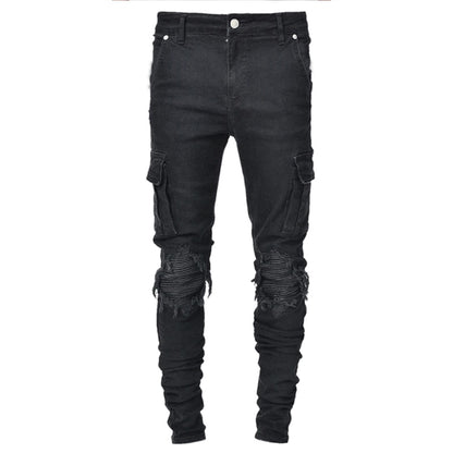 Denim Cargo Pants