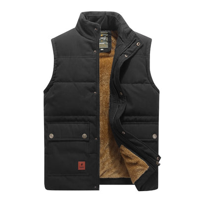 Hooded Black Parka and Vest