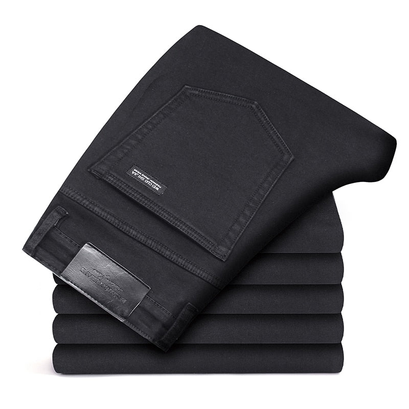 Straight Lightweight Cotton Stretch Jeans