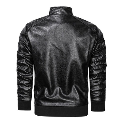 Faux Leather Moto Jacket