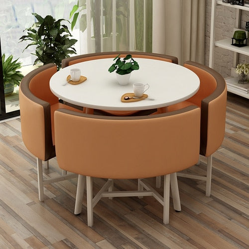 Modern Round Dining Table Set