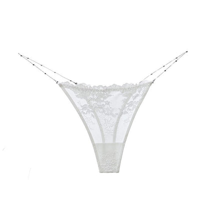 Solid Chain V Panties
