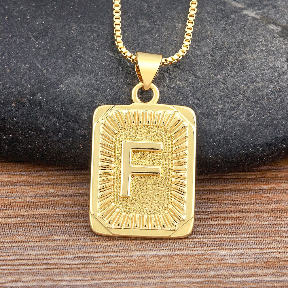 A-Z Gold Plated Letter Pendant