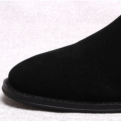 Suede Leather Ankle Boots