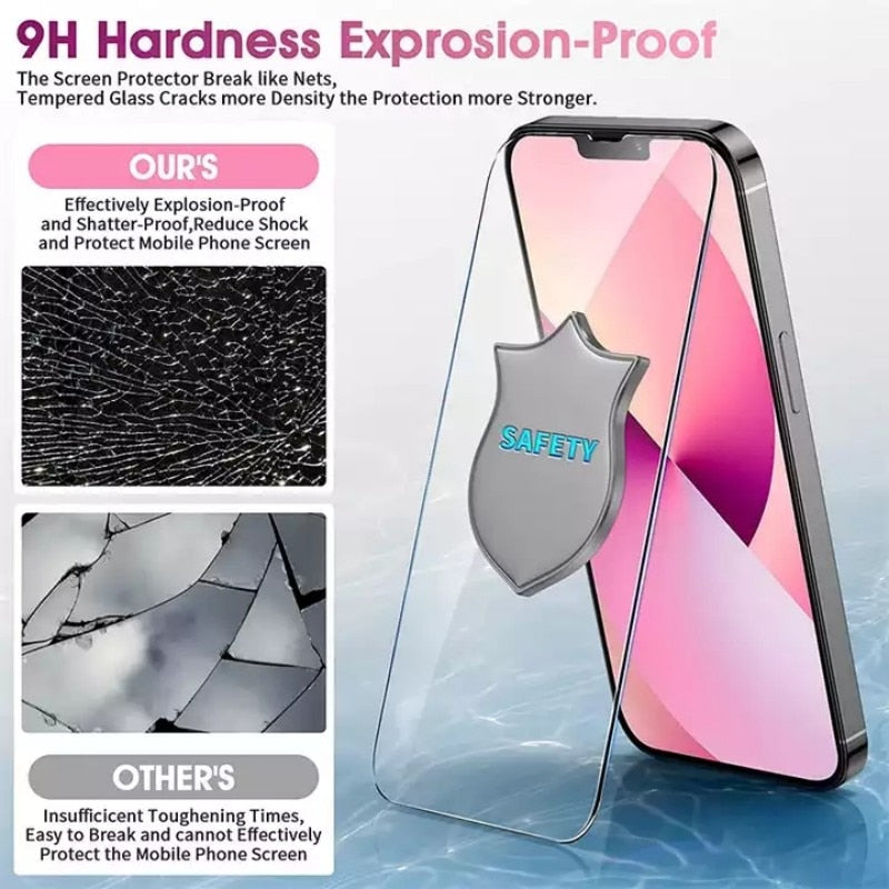 5 Pieces Tempered Glass for iPhone