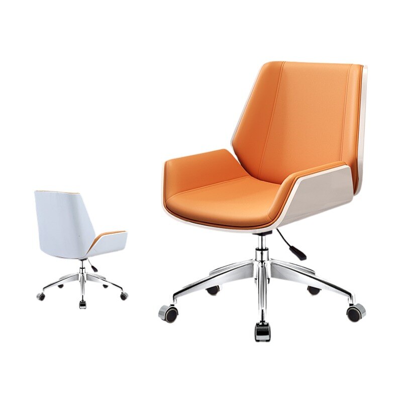 Mid-Back Bentwood Office Chair