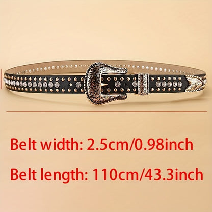 Vintage Carved Buckle Belt