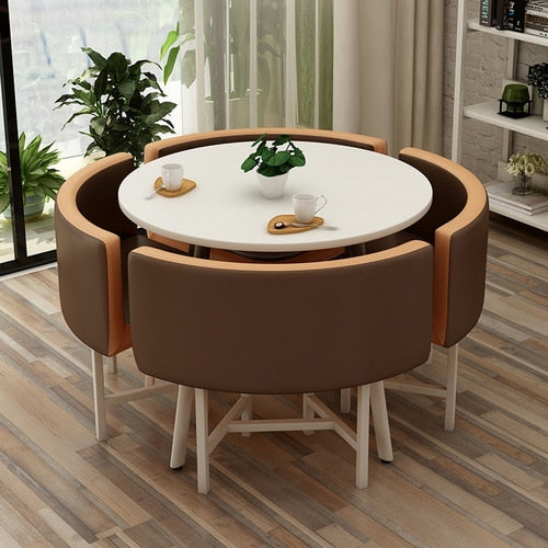 Modern Round Dining Table Set