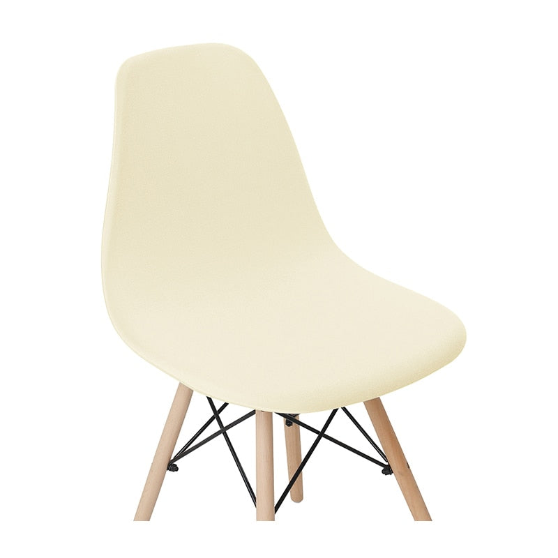 Solid Color Shell Chair Cover