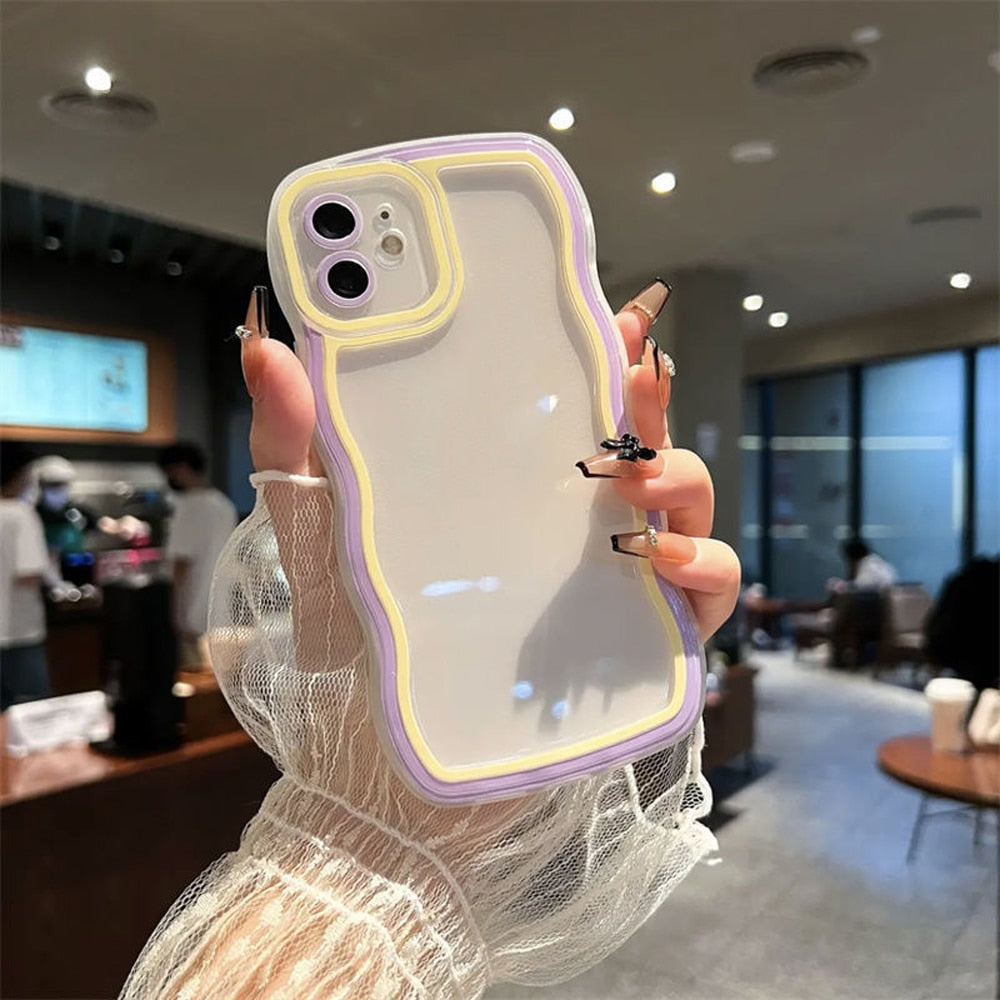 Transparent Wavy Samsung Galaxy Case