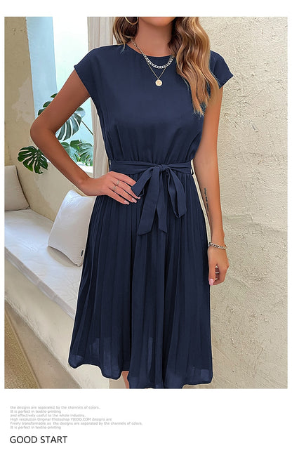 Radiant Sunburst Cocktail Dress