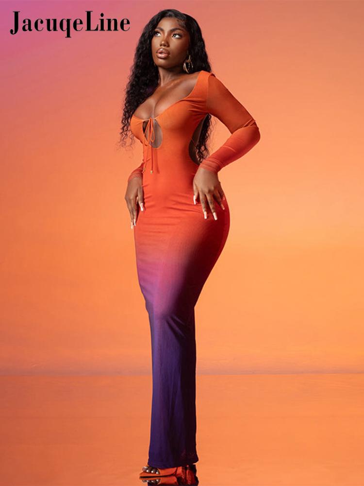 Jacuqeline Autumn Gradient Dress