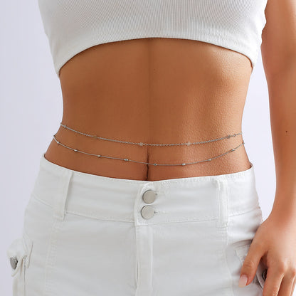 PuRui Crystal Glass Belly Belt