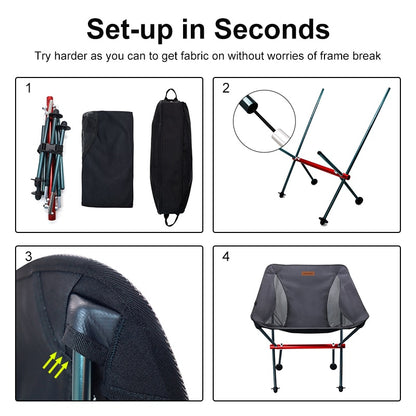 PACOONE Ultralight Folding Chair
