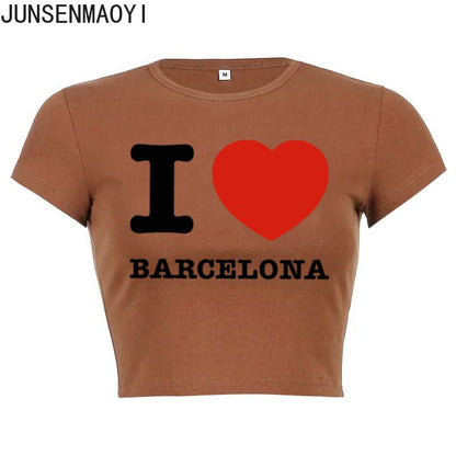 I Love Barcelona T Shirt
