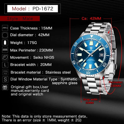 PAGANI BLUE Automatic Watch