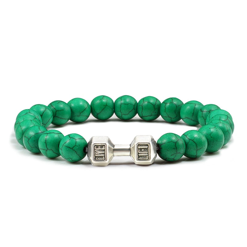 Natural Stone Beaded Bracelet