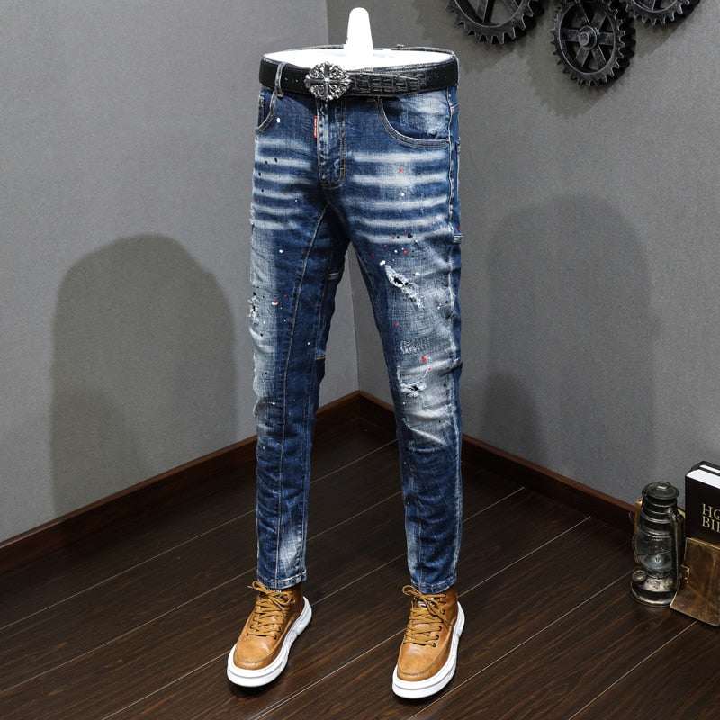 Distressed Fashion Jeans