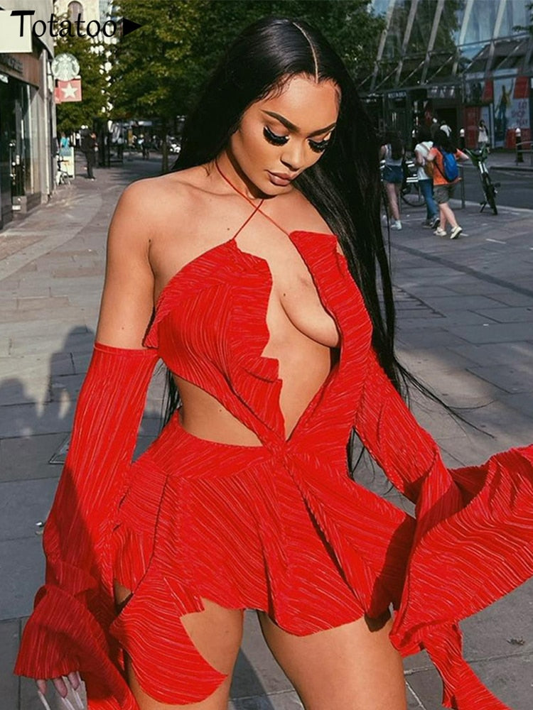 Totatoo Backless Mini Dress