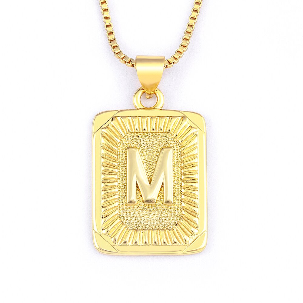 A-Z Gold Plated Letter Pendant
