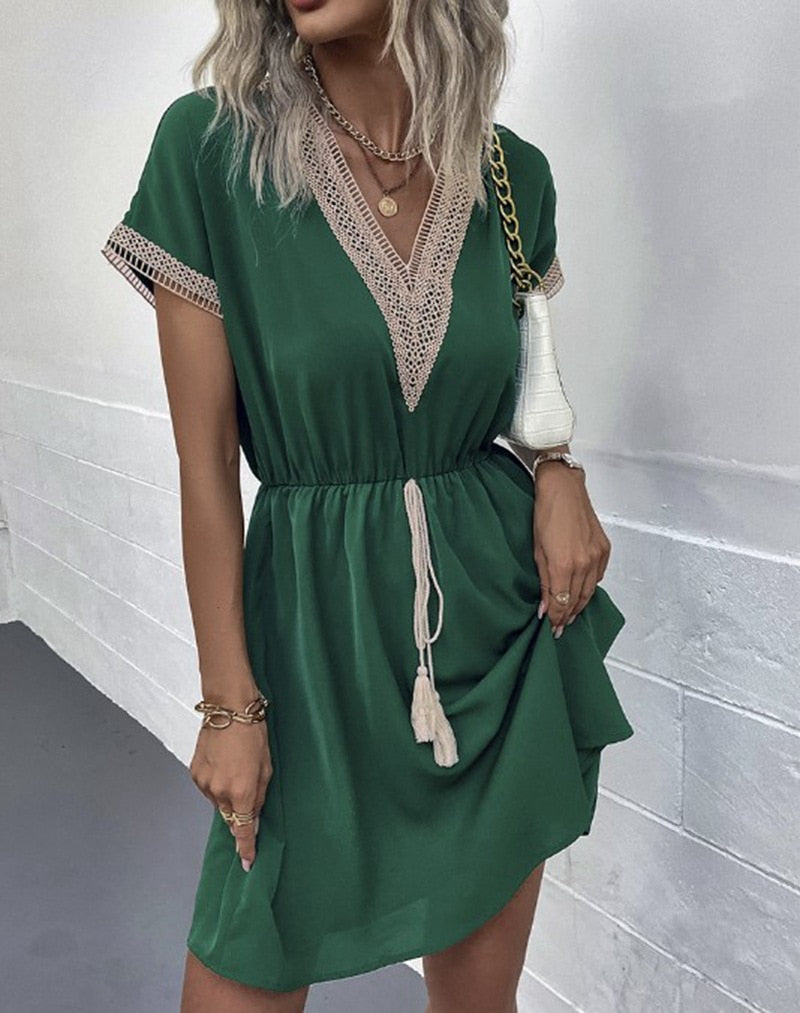 Bohemian Elegant Mini Dress