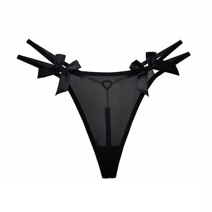 Solid Chain V Panties