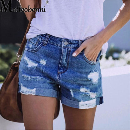 Loose Denim Shorts