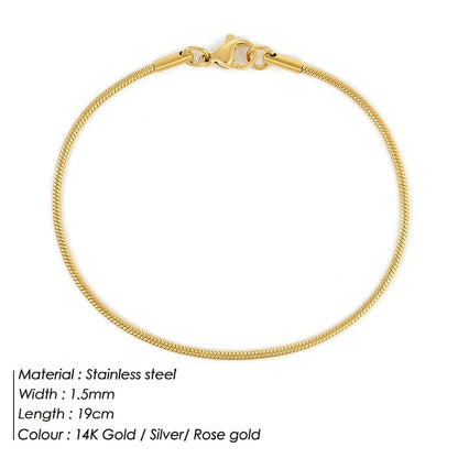 e-Manco Stainless Steel Snake Chain