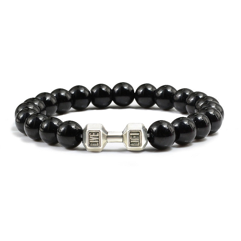 Natural Stone Beaded Bracelet