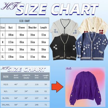 Winter Star Embroidered Cardigan