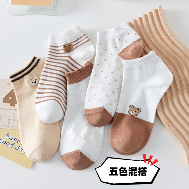 5 Pairs Cartoon Socks