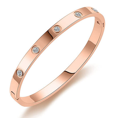VQYSKO 4mm Stainless Steel Bangles