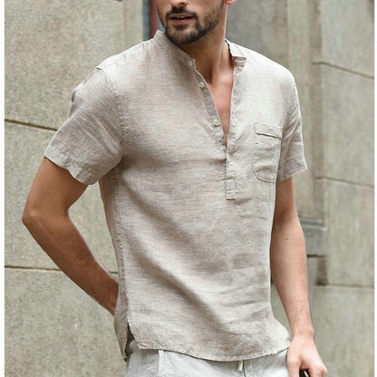 RS V Neck Linen Shirt