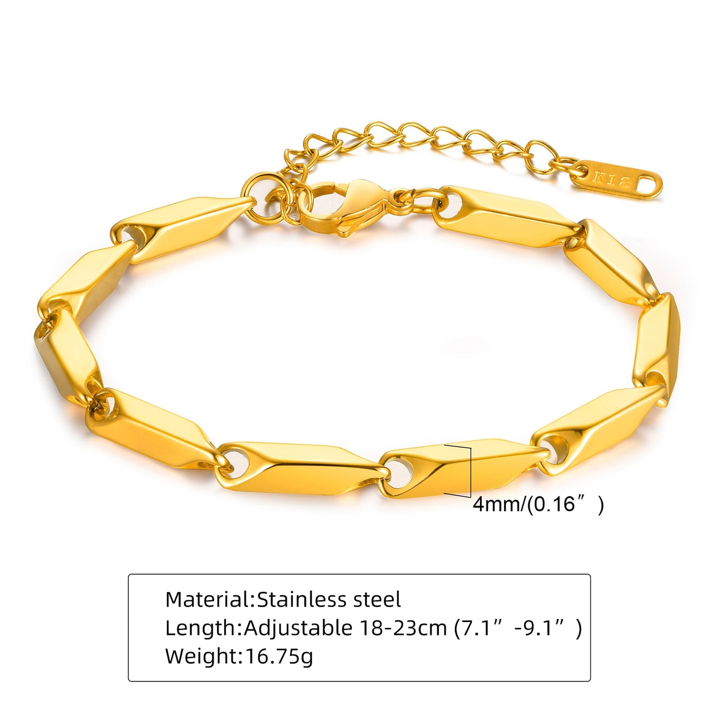 HIYEE Bar Link Thai Bracelet