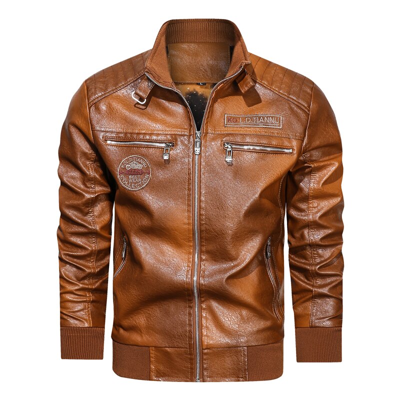 Faux Leather Moto Jacket
