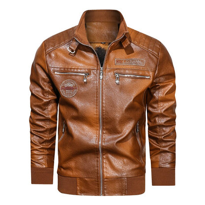 Faux Leather Moto Jacket