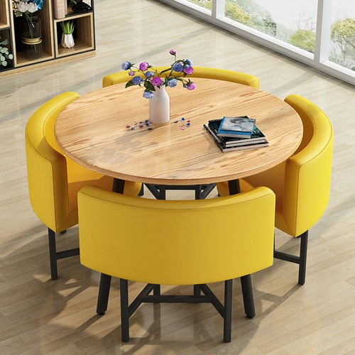 Modern Round Dining Table Set