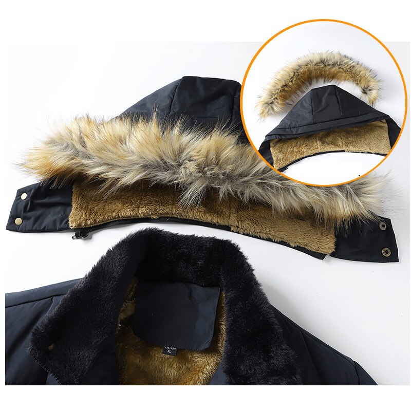 Hooded Black Parka and Vest