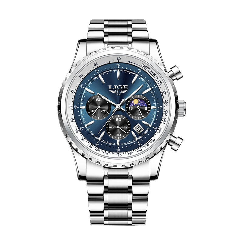 2023 LIGE Quartz Lumious Watch