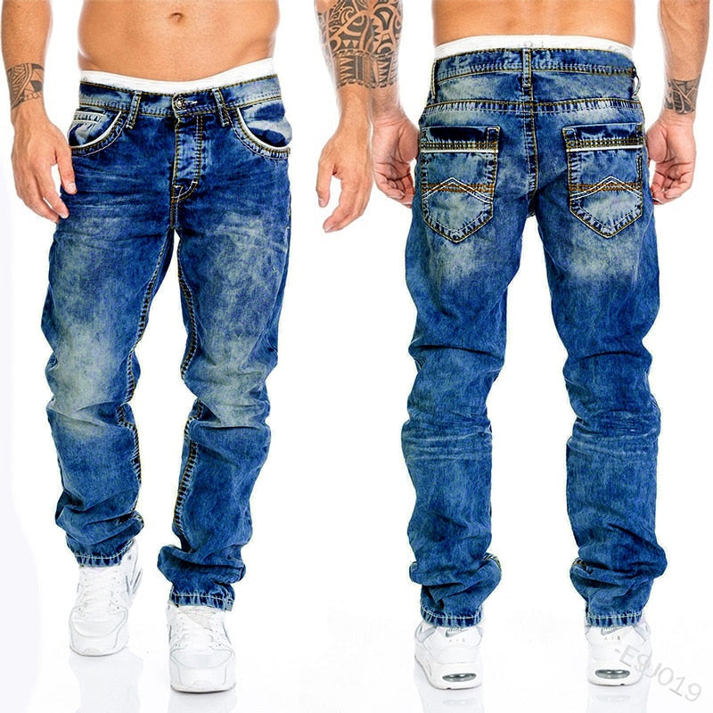 Vintage Wash Baggy Jeans