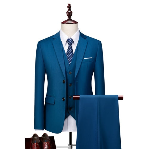 Three-Piece Slim Fit Suit